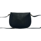 Dior Vintage Logo All Over Print Leather Shoulder Bag Cross Black — view 3