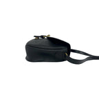 Dior Vintage Logo All Over Print Leather Shoulder Bag Cross Black — view 6