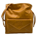Loewe Shoulder Bag Brown Drawstring Leather