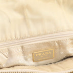 Prada White Tag Tessuto Nylon Leather Tote Bag Shoulder Chain — view 8