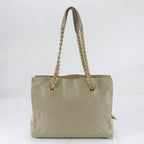 Prada White Tag Tessuto Nylon Leather Tote Bag Shoulder Chain — view 3