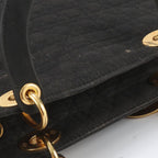 Dior Cannage Lady Tote Bag Hand Shoulder Black — view 8