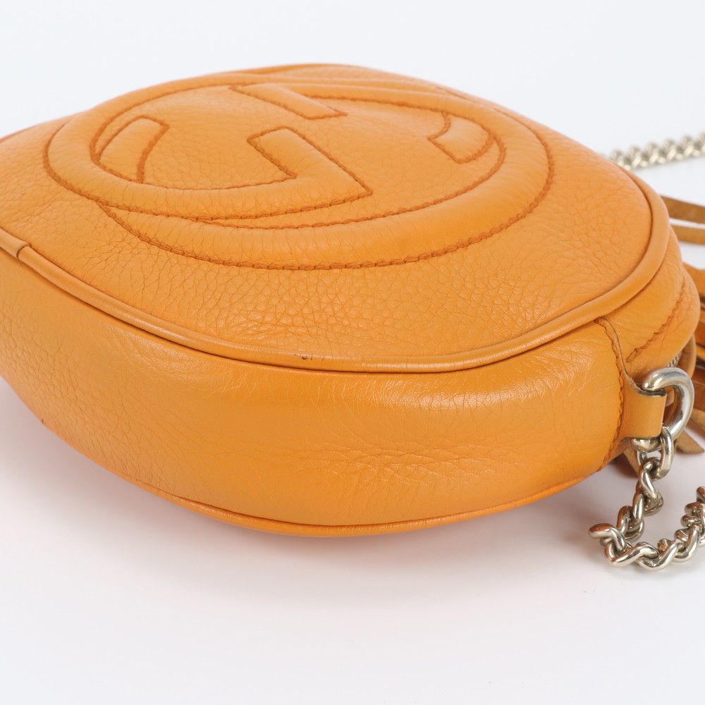 Gucci Soho Interlocking G Tassel Chain Leather Shoulder Bag — view 4