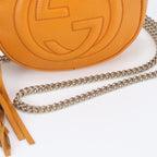 Gucci Soho Interlocking G Tassel Chain Leather Shoulder Bag — view 2
