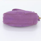 Fendi Chain Leather Canvas Shoulder Bag — view 6
