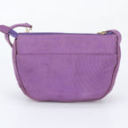 Fendi Chain Leather Canvas Shoulder Bag — view 3