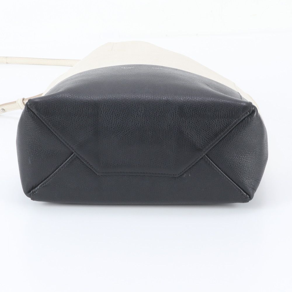Celine Vertical Cabas Leather 2-Way Shoulder Bag Crossbody Hand — view 7