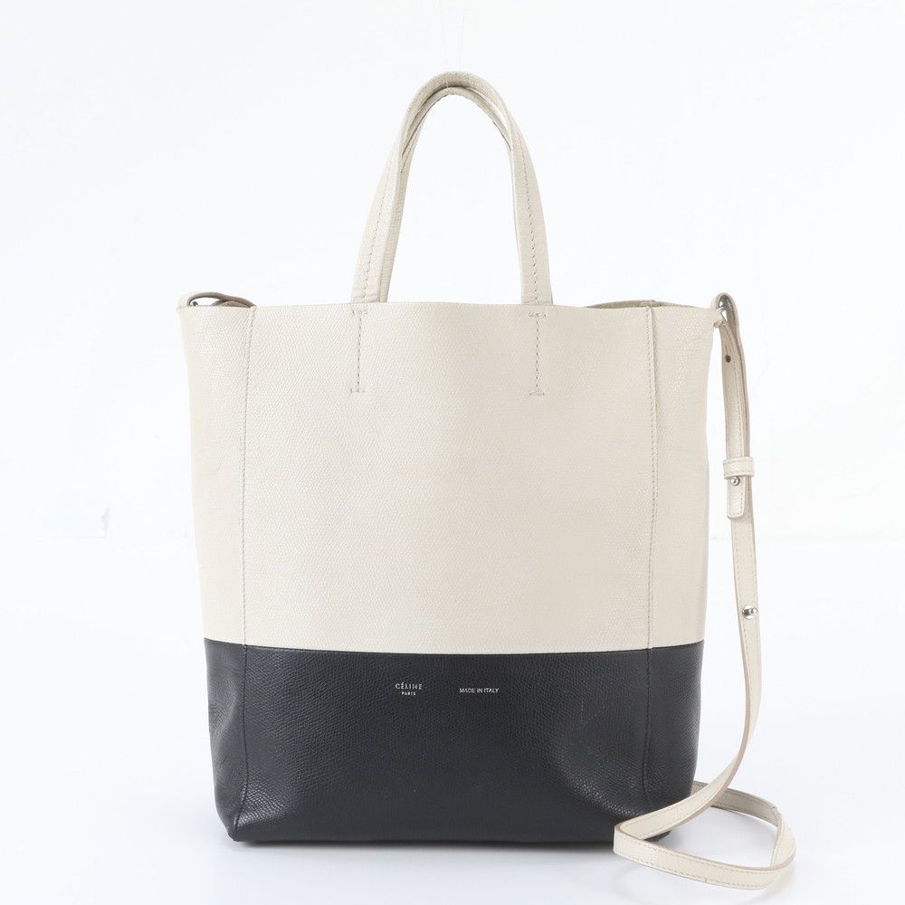Celine Vertical Cabas Leather 2-Way Shoulder Bag Crossbody Hand