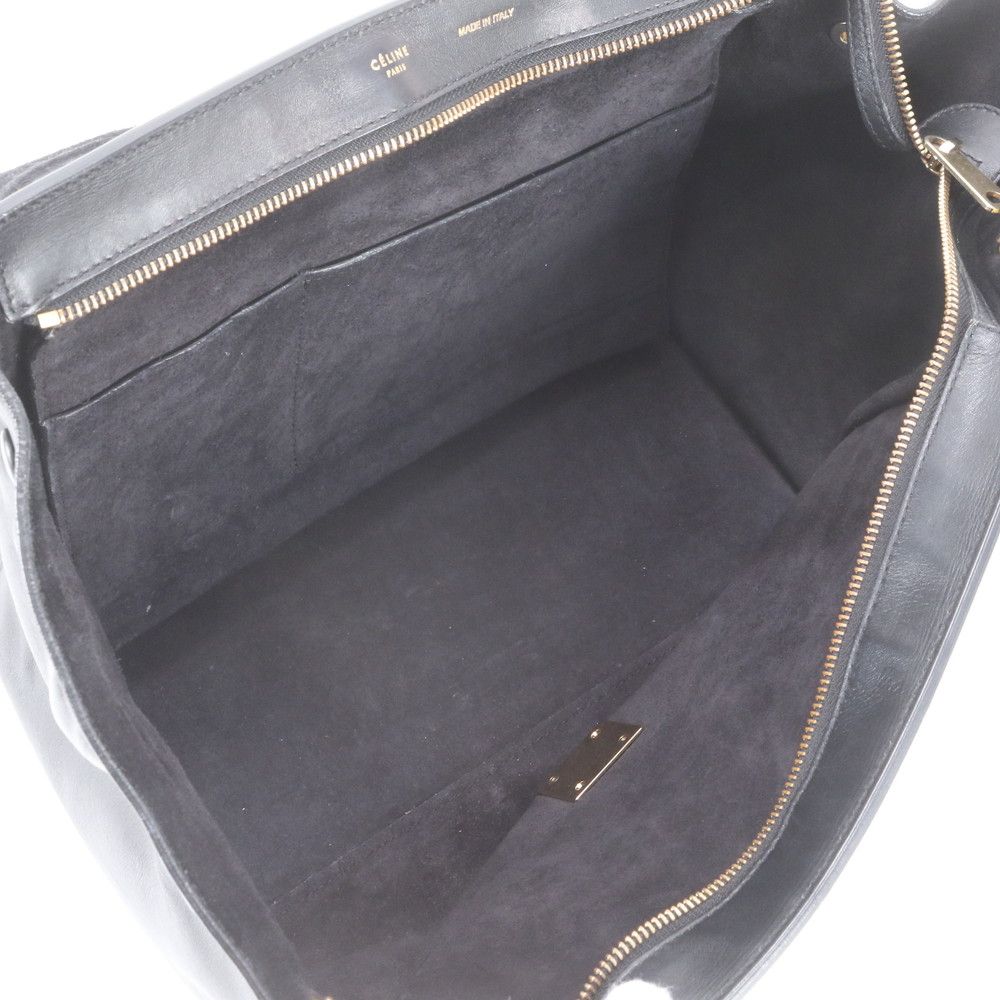 Celine Trapeze Medium Python Leather Handbag — view 7