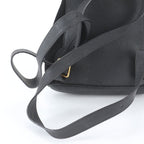 Gucci Vintage Bamboo Leather Backpack Shoulder Bag Black — view 3