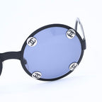Chanel Sunglasses Eyewear Vintage CC Logo Black — view 6
