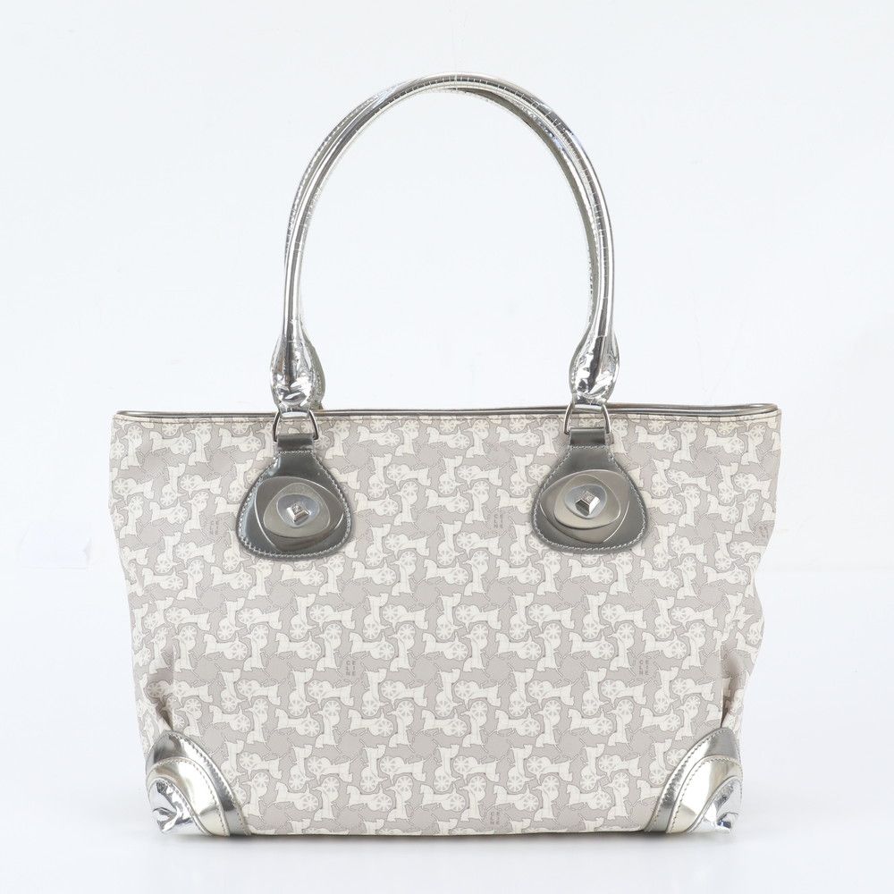 Celine Carriage Pattern Leather Tote Bag Shoulder