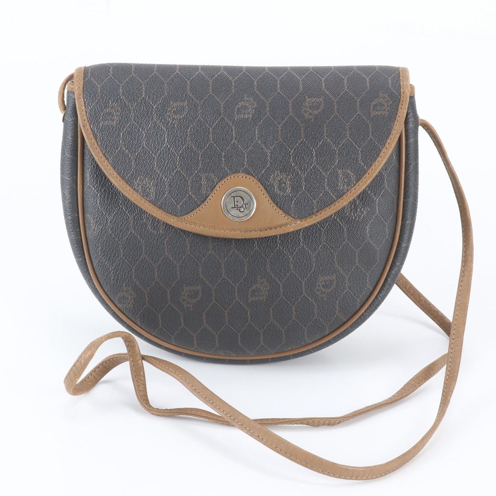 Dior Honeycomb Pattern Leather Shoulder Bag