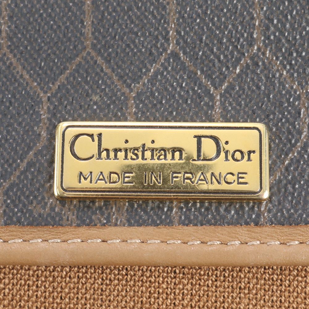 Dior Honeycomb Pattern Leather Shoulder Bag — view 8