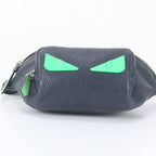 Fendi Bugs Eye Monster Leather 2-Way Belt Bag Crossbody Waist Pouch — view 7