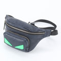 Fendi Bugs Eye Monster Leather 2-Way Belt Bag Crossbody Waist Pouch