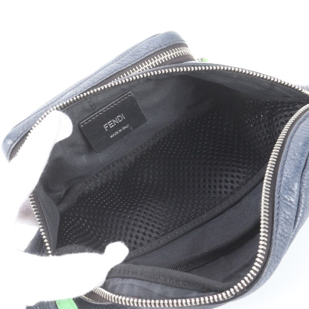 Fendi Bugs Eye Monster Leather 2-Way Belt Bag Crossbody Waist Pouch — view 8