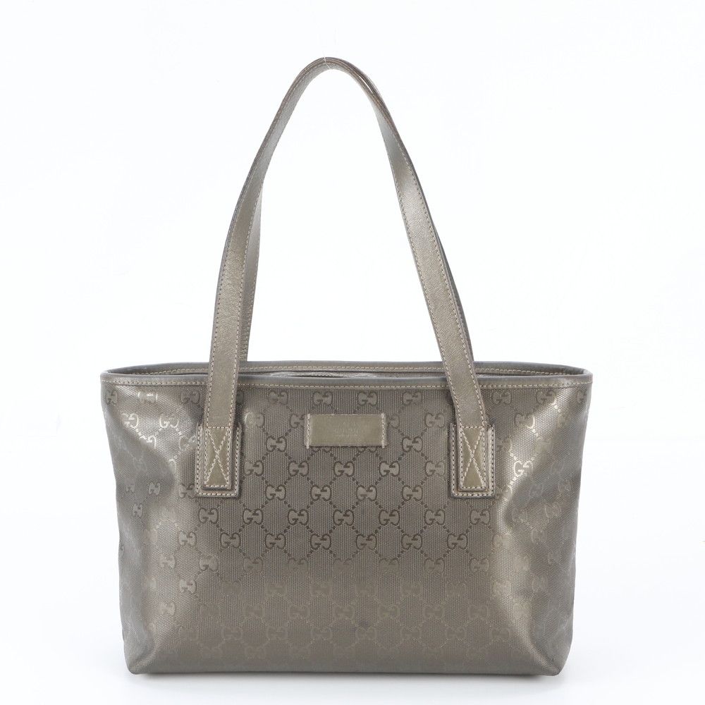 Gucci GG Supreme Leather Nylon Tote Bag Shoulder