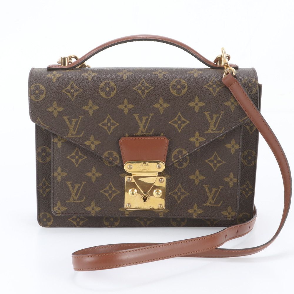 Louis Vuitton Monogram Monceau Leather 2-Way Shoulder Bag Crossbody
