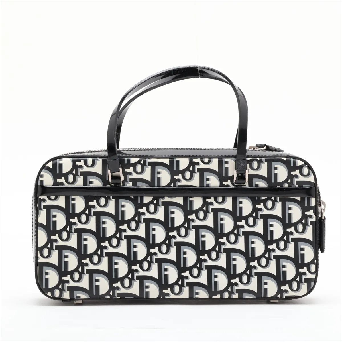 Dior Trotter Leather Handbag Tote Black Brands — view 2