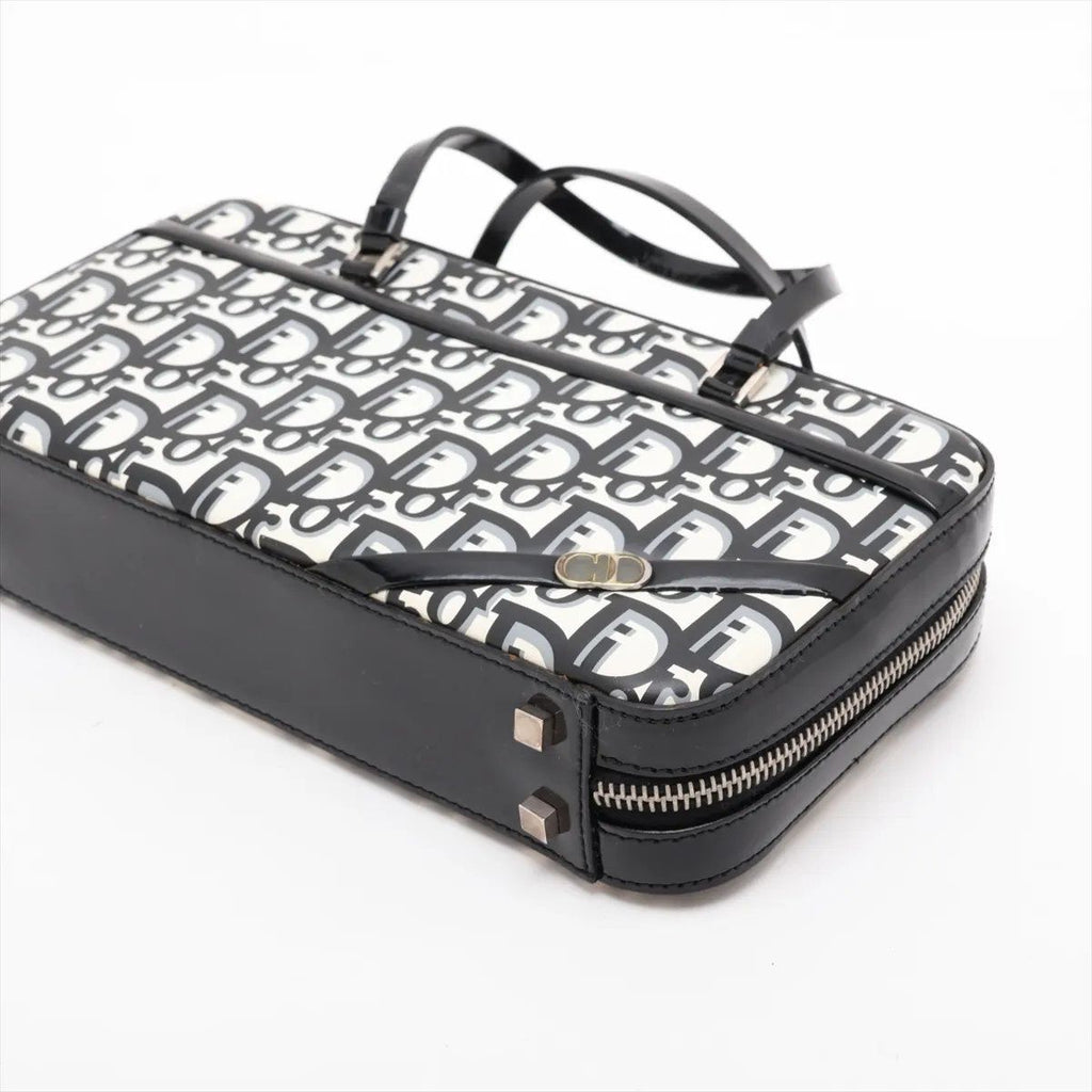Dior Trotter Leather Handbag Tote Black Brands — view 3