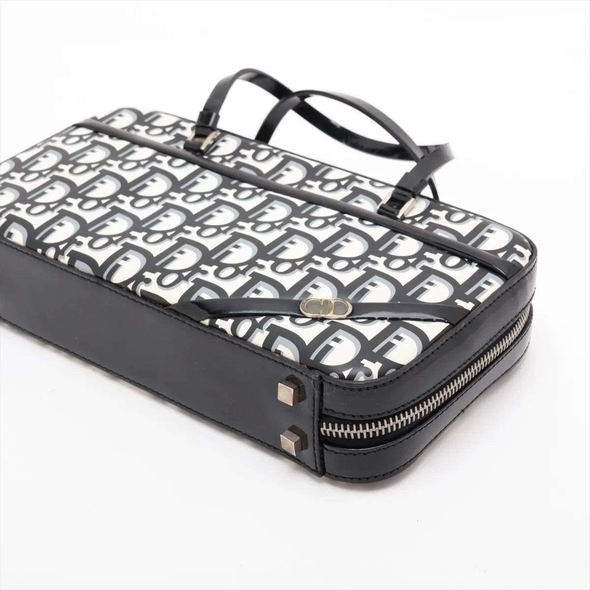 Dior Trotter Leather Handbag Tote Black Brands — view 3