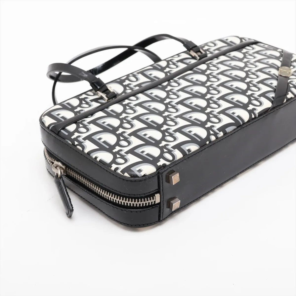 Dior Trotter Leather Handbag Tote Black Brands — view 4