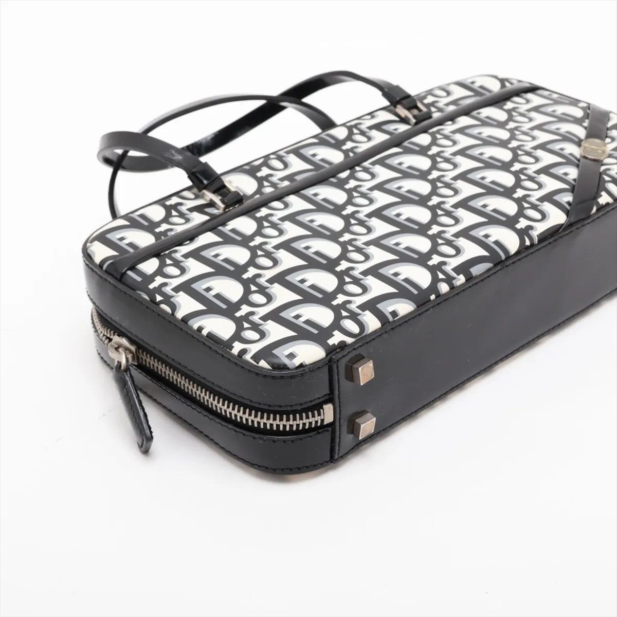 Dior Trotter Leather Handbag Tote Black Brands — view 4