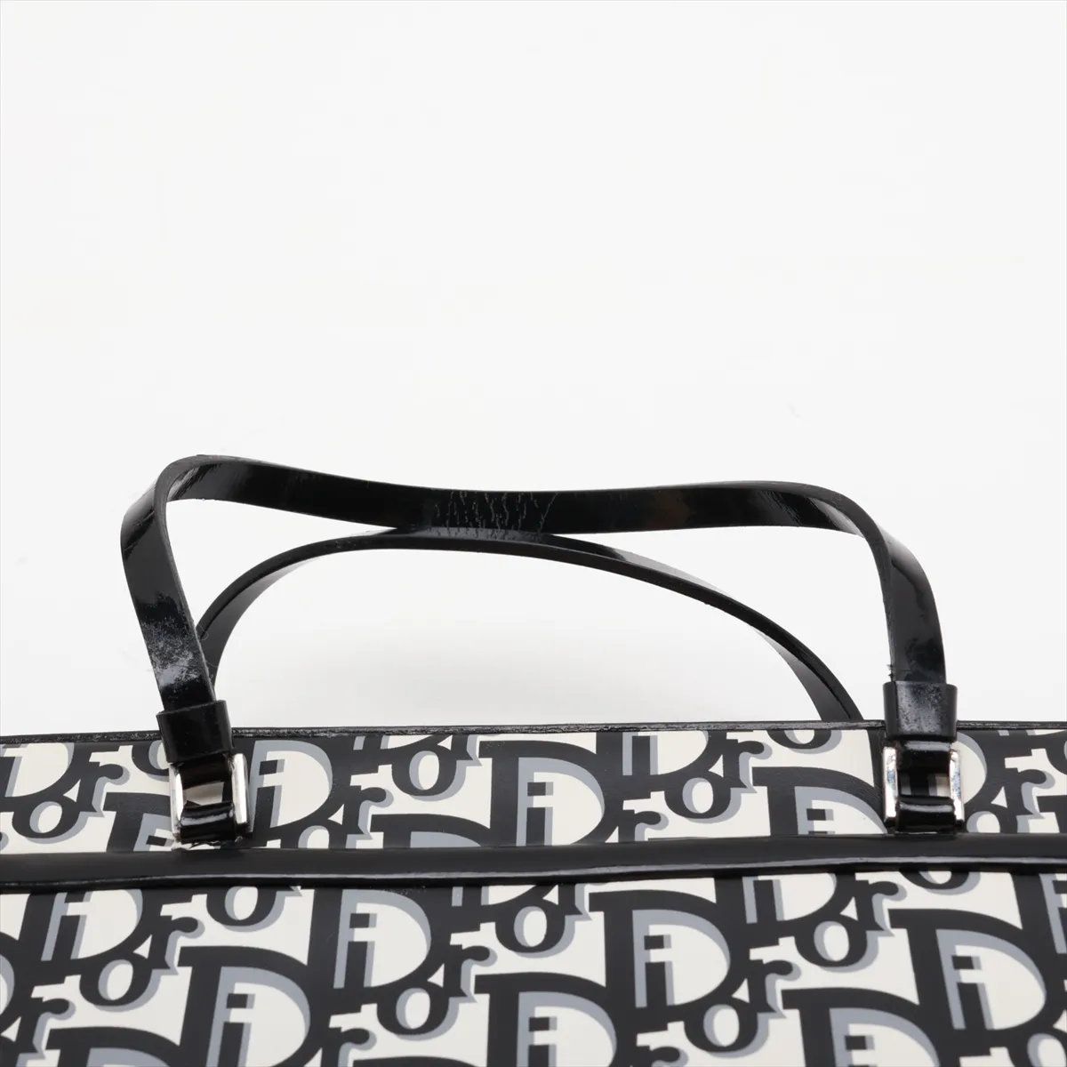 Dior Trotter Leather Handbag Tote Black Brands — view 6