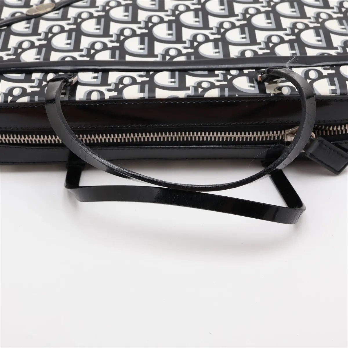 Dior Trotter Leather Handbag Tote Black Brands — view 5