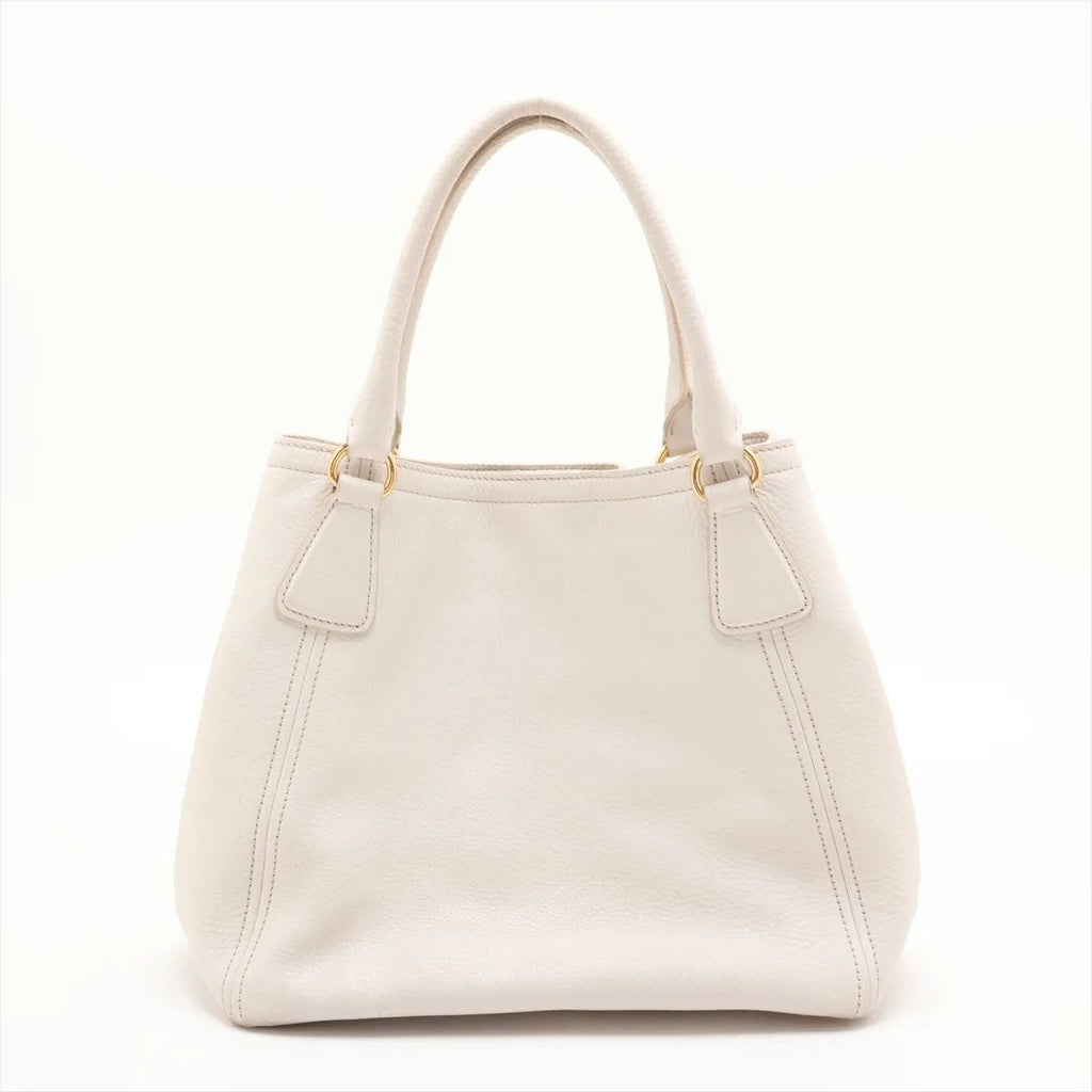 Prada Vitello Daino Leather Shoulder Bag Hand — view 2