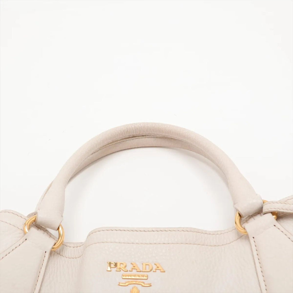 Prada Vitello Daino Leather Shoulder Bag Hand — view 6