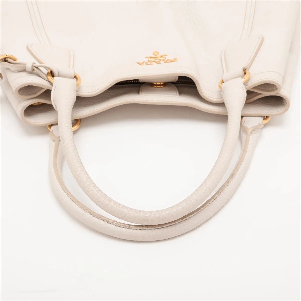 Prada Vitello Daino Leather Shoulder Bag Hand — view 5