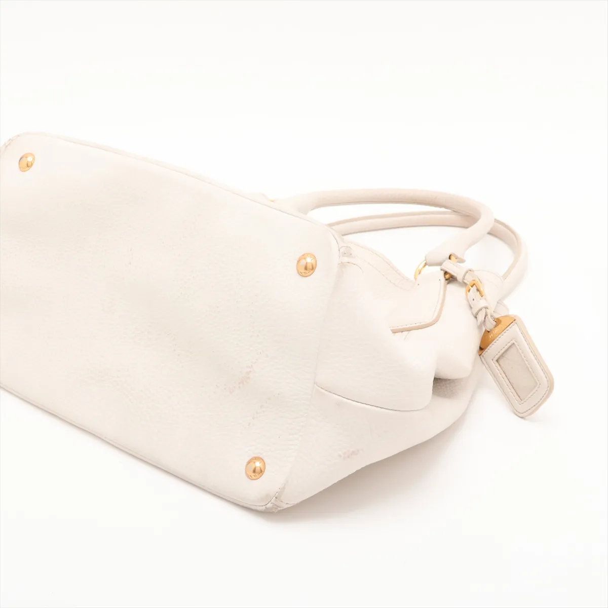 Prada Vitello Daino Leather Shoulder Bag Hand — view 3