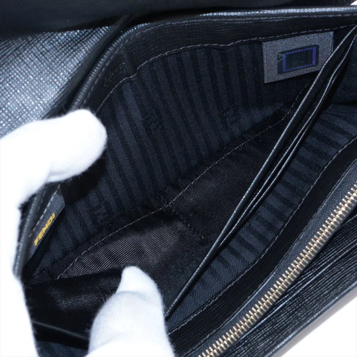 Fendi Toujours Leather Wallet Black — view 4