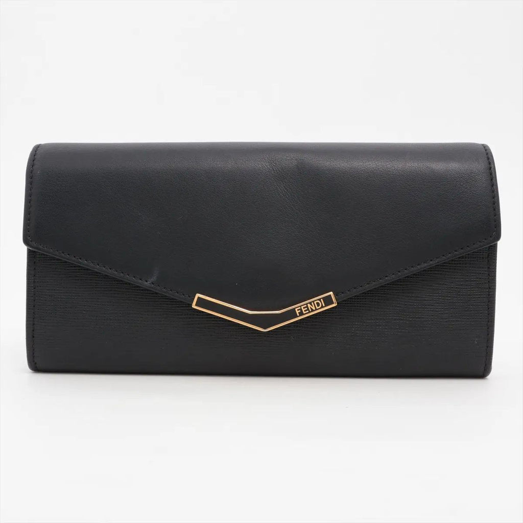 Fendi Toujours Leather Wallet Black