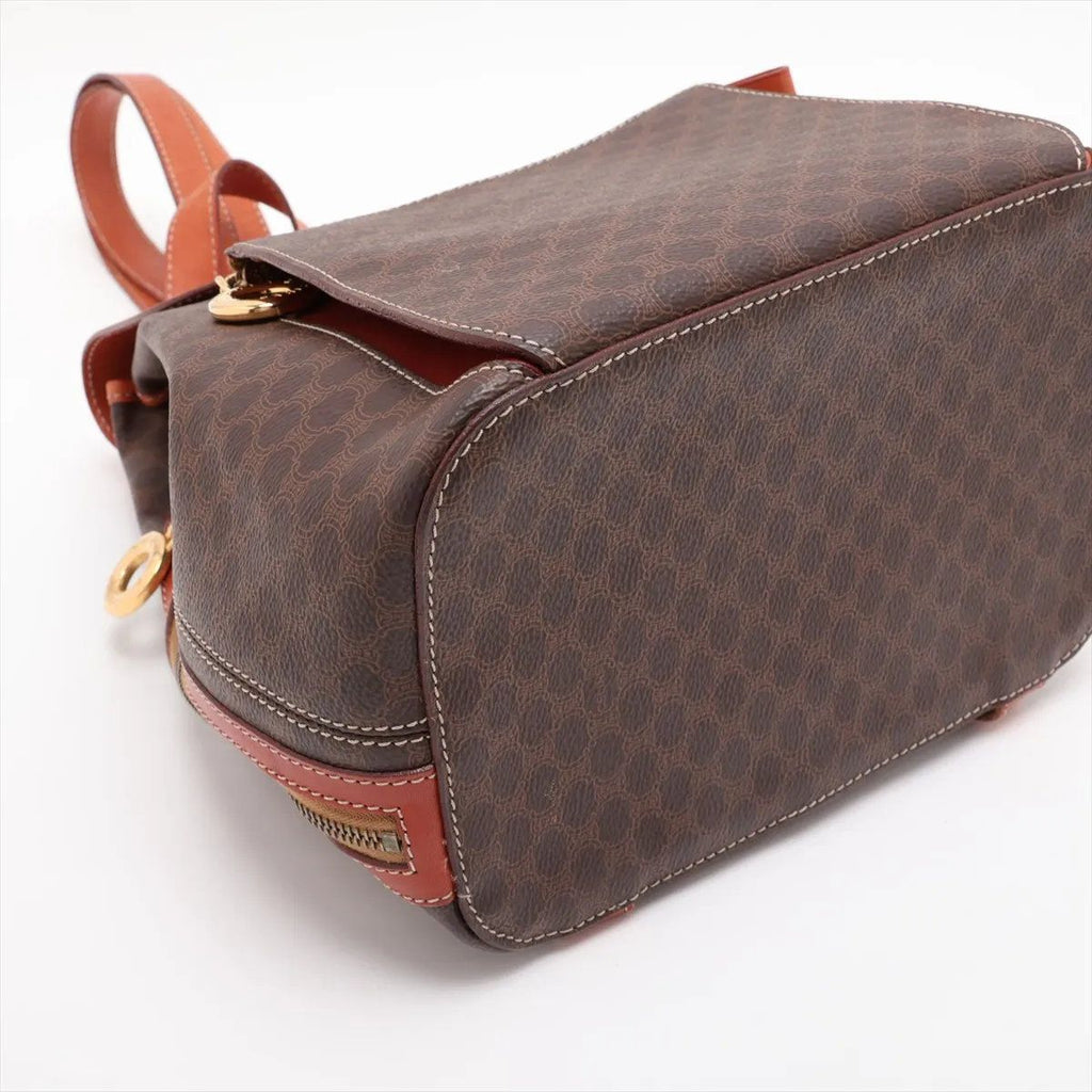 Celine Macadam Leather Backpack Shoulder Bag — view 4