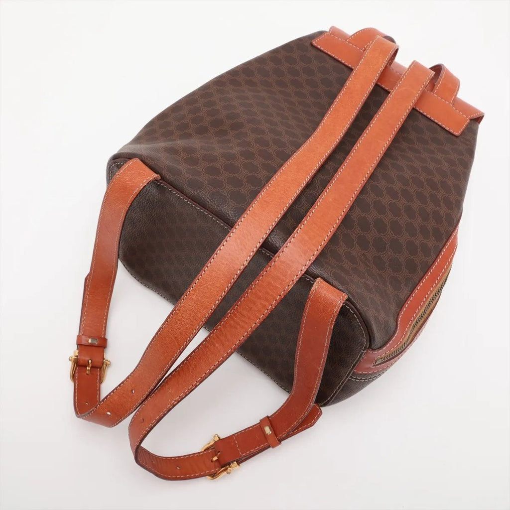 Celine Macadam Leather Backpack Shoulder Bag — view 5