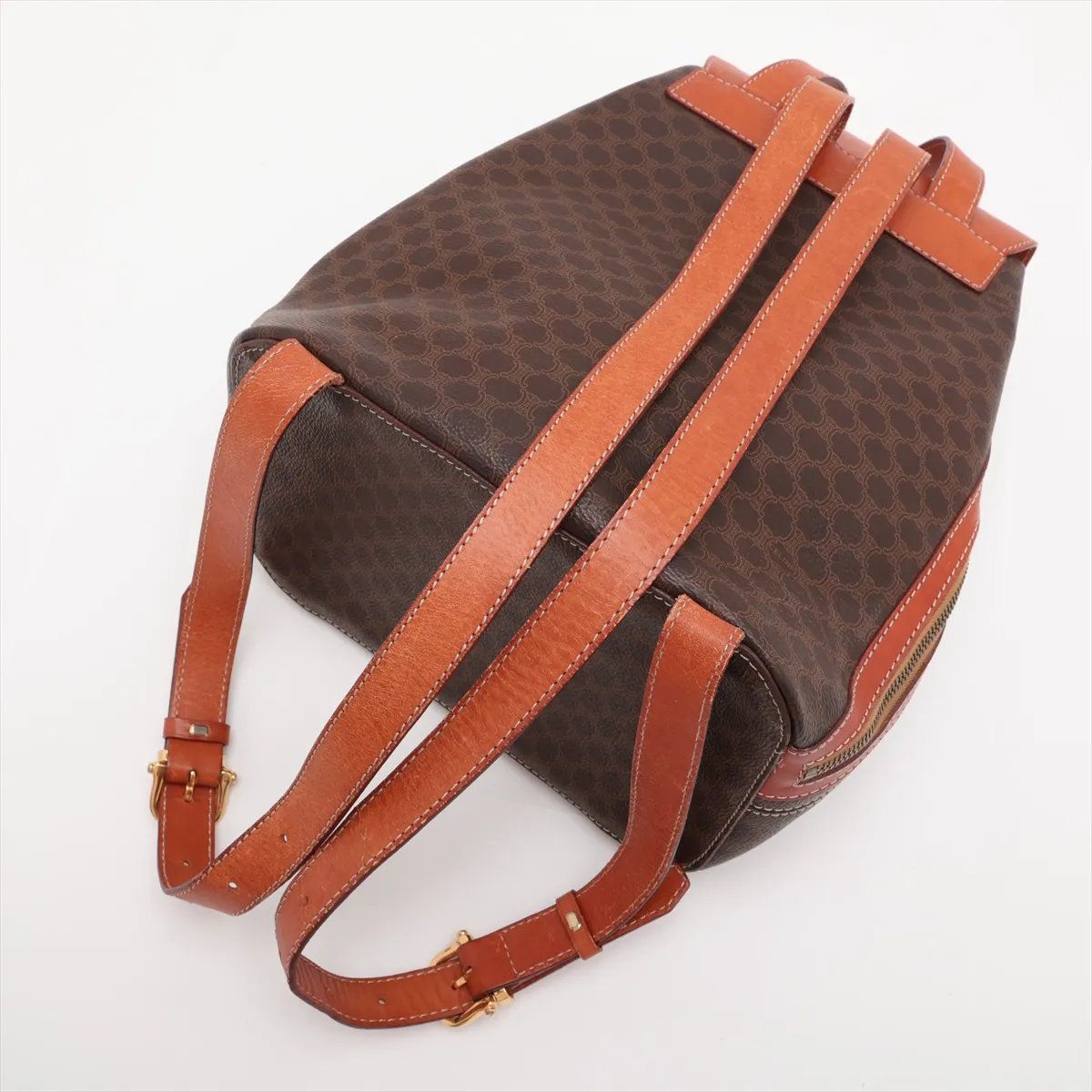 Celine Macadam Leather Backpack Shoulder Bag — view 5