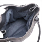 Gucci GG Canvas Leather Shoulder Bag Hand Tote Black — view 7
