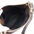 Loewe Anagram Leather Nylon Shoulder Bag Crossbody Brown — view 6