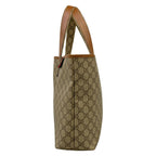 Gucci Tote Bag GG Plus Supreme Sherry Gray Beige Dark Multi Leather — view 4