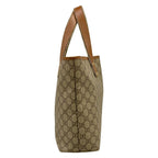 Gucci Tote Bag GG Plus Supreme Sherry Gray Beige Dark Multi Leather — view 2