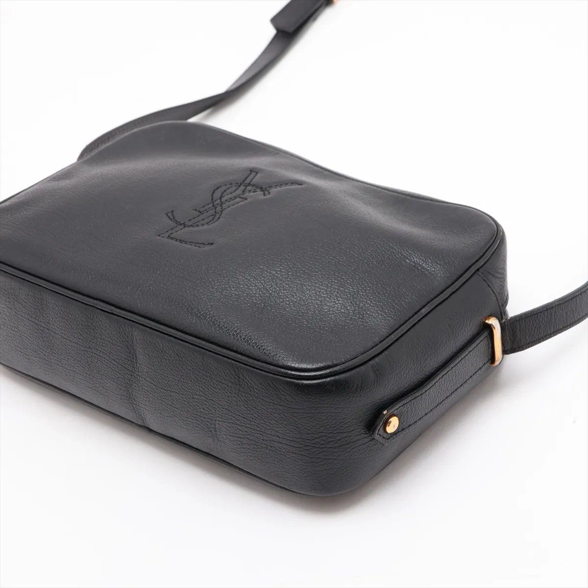 Saint Laurent YSL Leather Shoulder Bag Crossbody Black — view 3