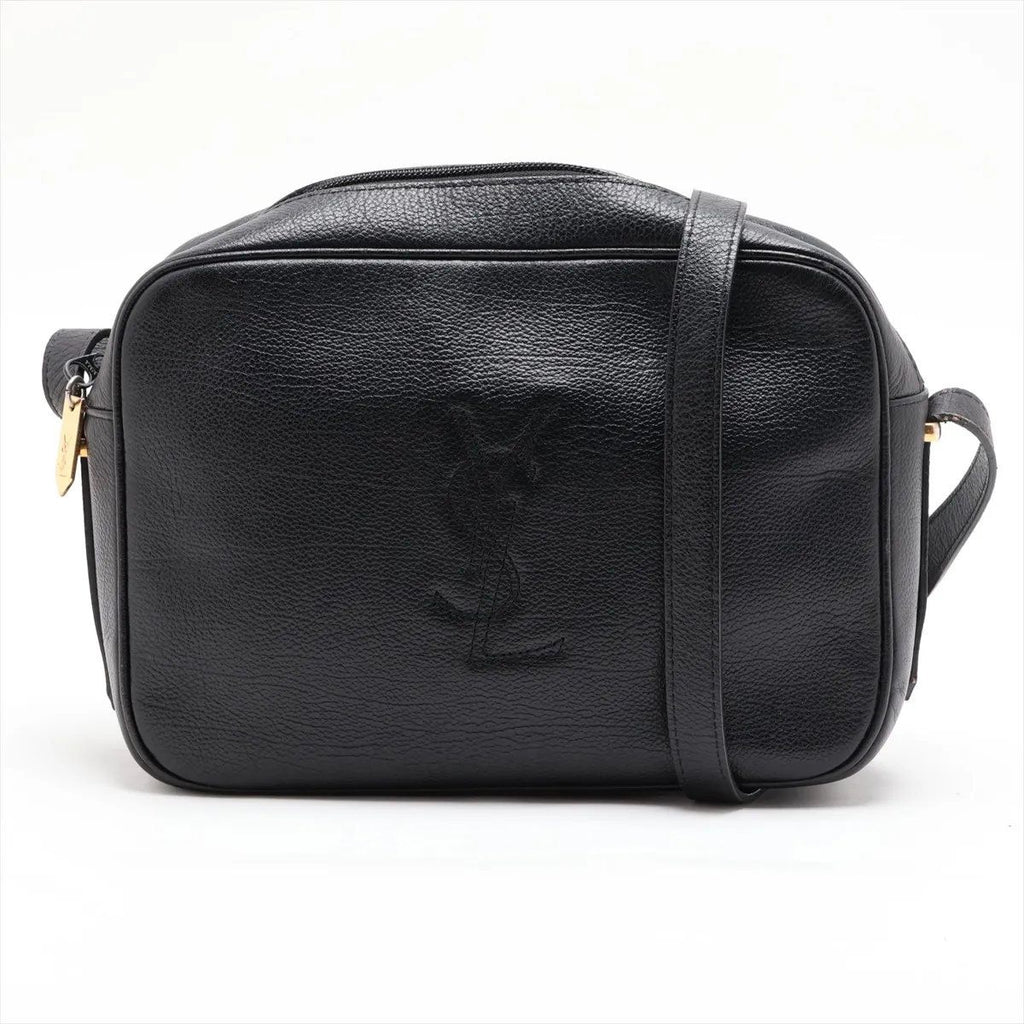 Saint Laurent YSL Leather Shoulder Bag Crossbody Black