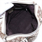 Gucci GG Canvas Leather Handbag Tote — view 7