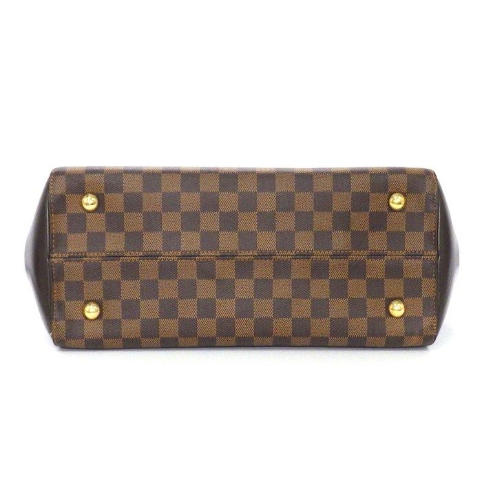 Louis Vuitton Handbag Rivoli MM Brown Damier Ebene Canvas Leather Gold — view 4