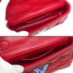 Louis Vuitton Shoulder Bag Maltage Rouge Lambskin Silver — view 5