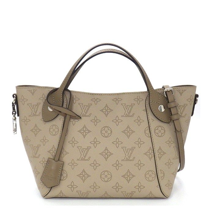 Louis Vuitton 2-Way Shoulder Bag 3way Hina PM Galet Mahina Leather Silver