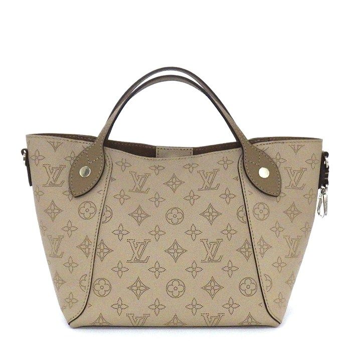 Louis Vuitton 2-Way Shoulder Bag 3way Hina PM Galet Mahina Leather Silver — view 2